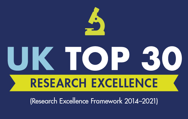 UK top 30 for research excellence