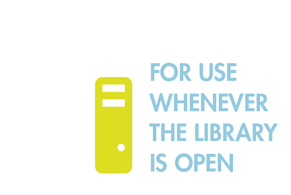 Plenty of PCs for you to use whenever the library is open